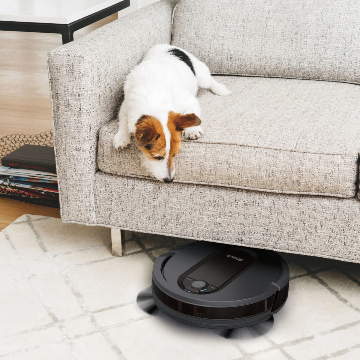 Shark - EZ Robot Vacuum RV912S with Self-Empty Base, Bagless, Wi-Fi - Dark Grey
