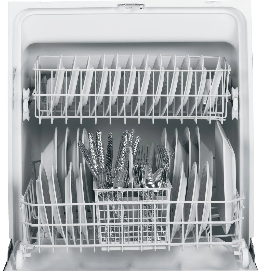 GE - SpaceMaker 24 Built-In Dishwasher - Stainless steel