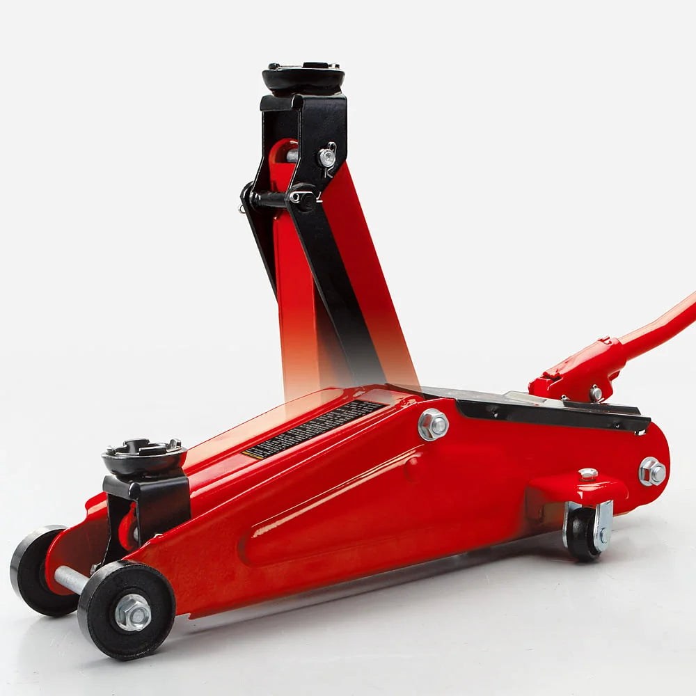 Big Red 2.5 Ton Hydraulic Steel Car Floor Jack with Blow Mold Carrying Storage Case,W8253S