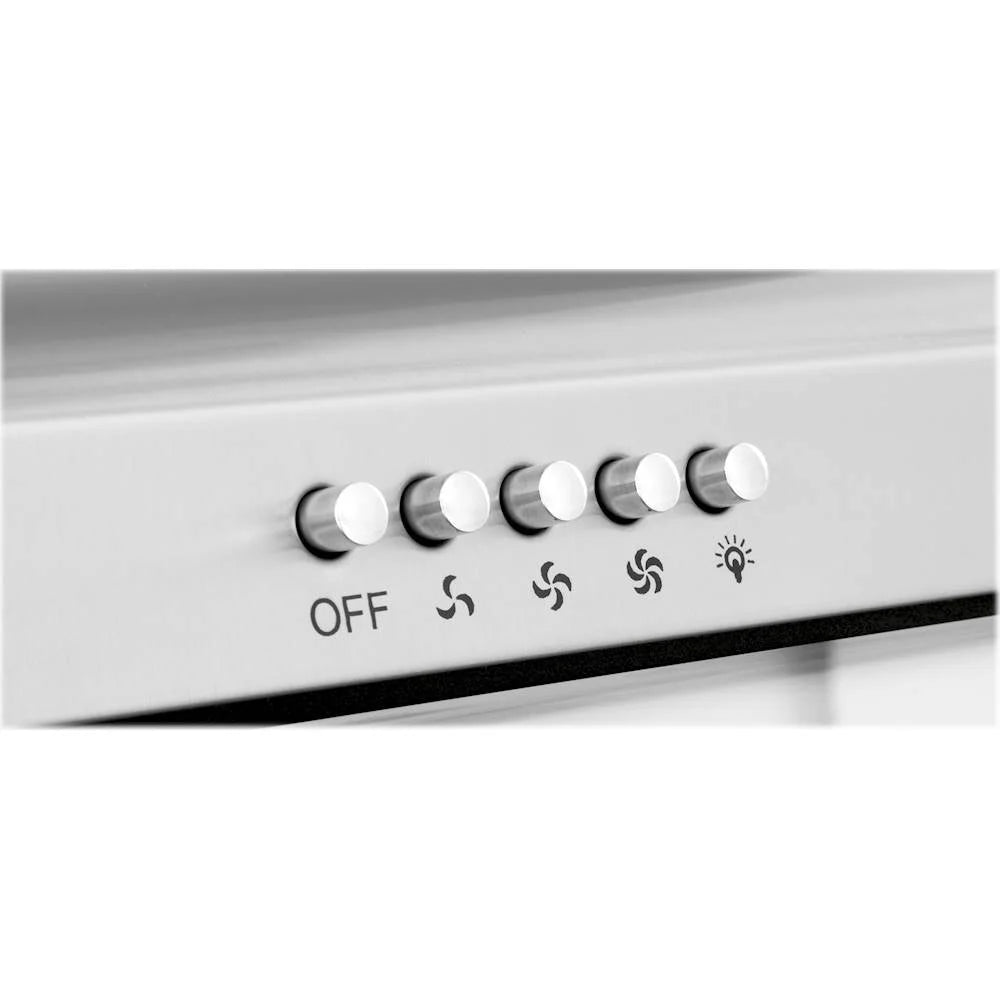 GE Profile - 24 Convertible Range Hood - Silver