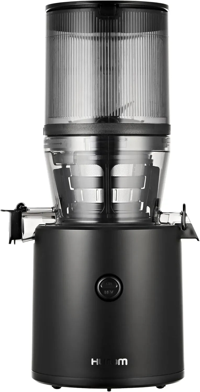 Hurom H320 Cold Press Juicer Machine, Easy to Clean Masticating Slow Juicer, Coarse Strainers, Self-Feeding, Hands Free, Family Size, Quiet Motor, Easy Assembly (Kale/Dark Green)