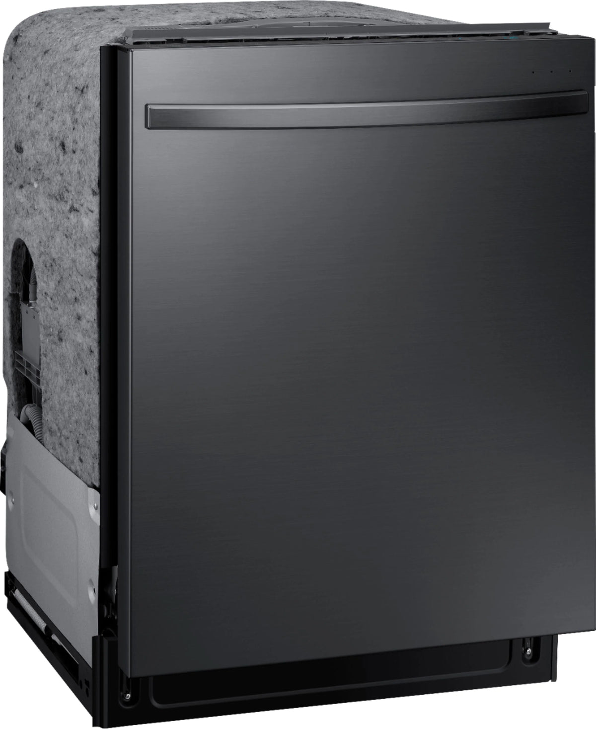 Samsung - StormWash 24 Top Control Built-In Dishwasher with AutoRelease Dry, 3rd Rack, 42 dBA - Black stainless steel