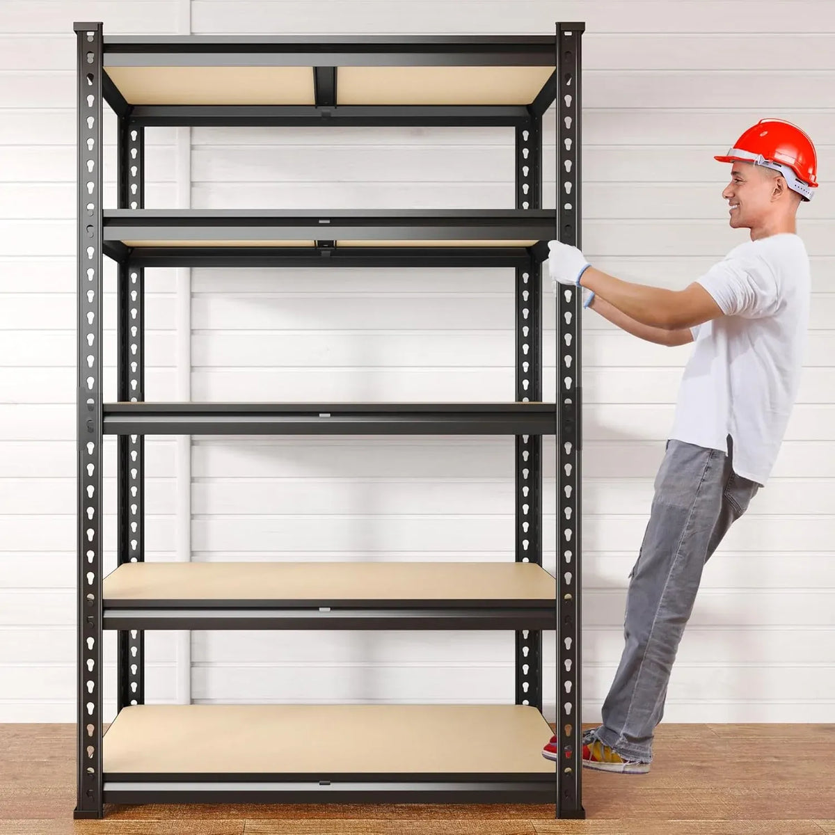 2020LBS Storage Shelves 5 Tier Garage Shelving Heavy Duty Adjustable Garage Shelves, Utility Rack Shelf, Shelving Units for Storage Warehouse Pantry Closet, 35.5 W x 11.9 D x 72 H, 4 Pack