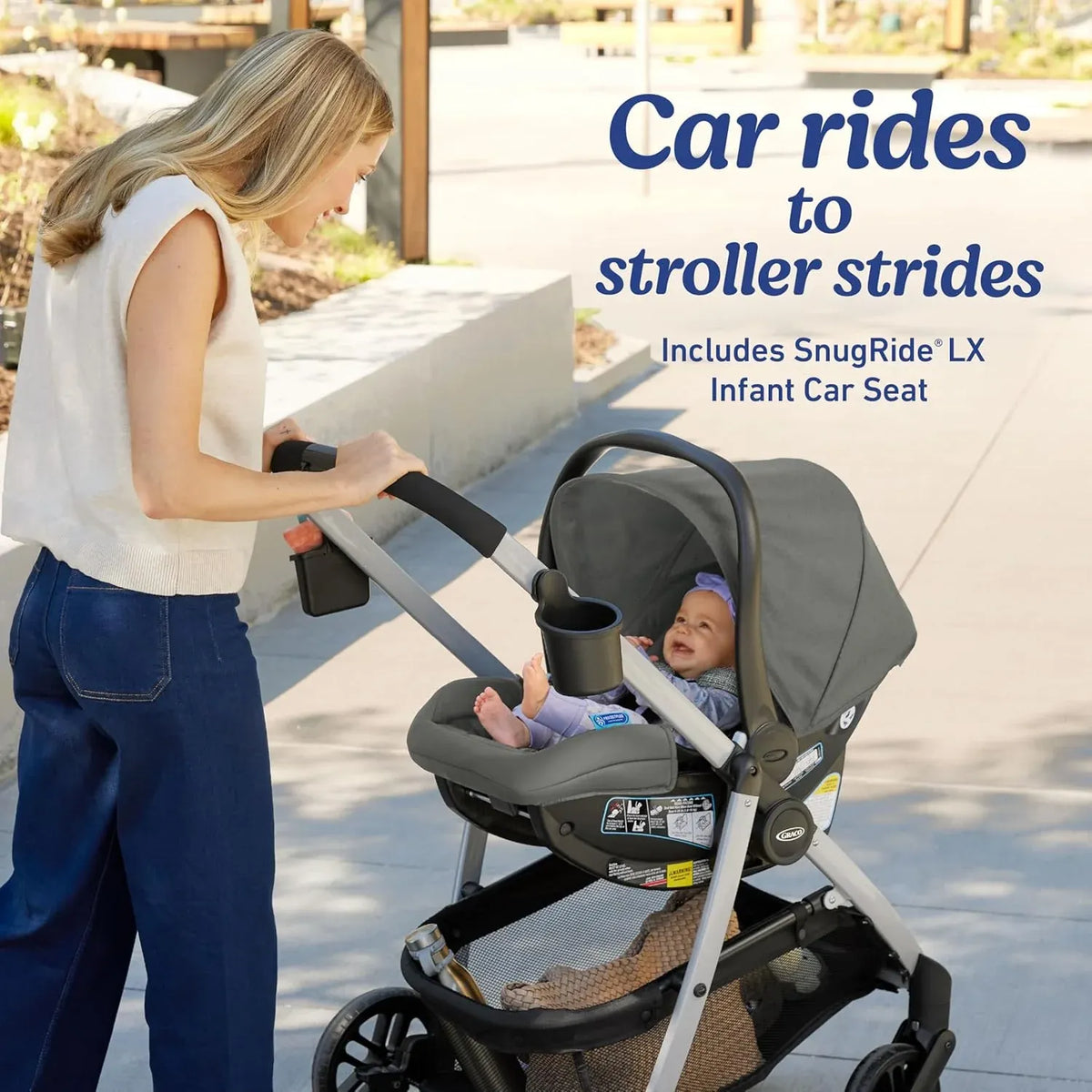 Modes Pramette Travel System | Stroller & Car Seat Combo | 3-In-1 Stroller Modes