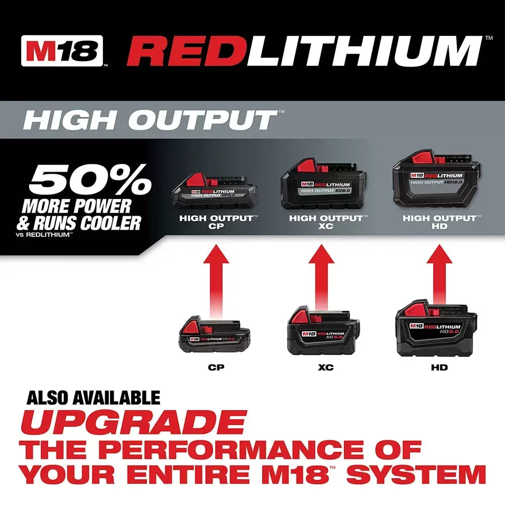 Milwaukee 48-11-1820 M18 18V REDLITHIUM REDLINK Slide-Type Compact Battery