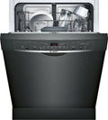 Bosch - 100 Series 24 Front Control Tall Tub Built-In Dishwasher with Stainless-Steel Tub - Black