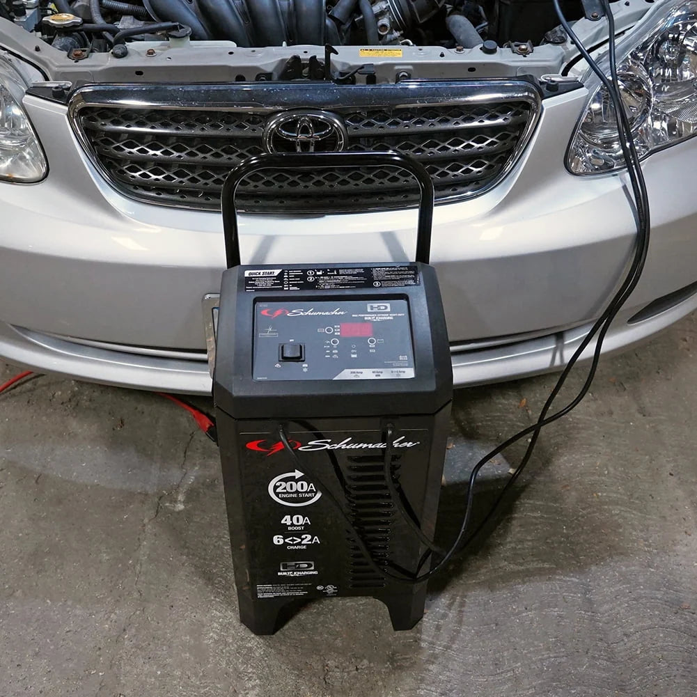 Schumacher Electric Battery Charger with Engine Starter, Boost, and Maintainer - 200 Amp/40 Amp, 12V - for Cars, Trucks, SUVs and RV Batteries