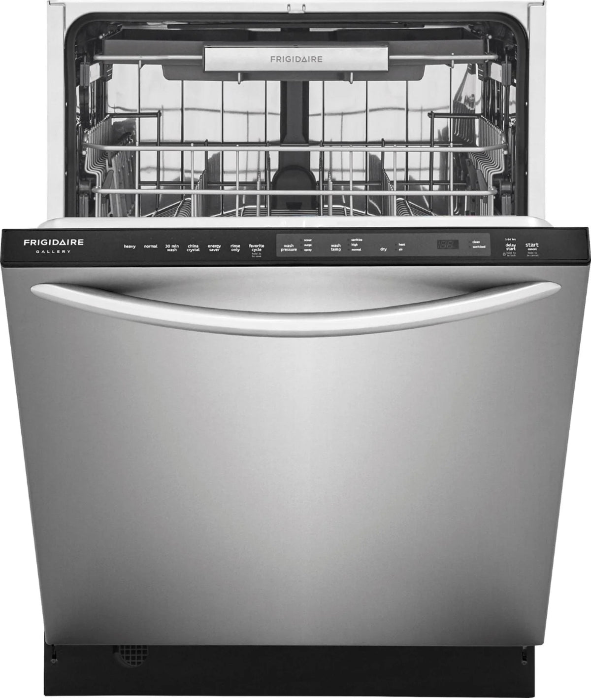 Frigidaire - Gallery 24 Top Control Tall Tub Built-In Dishwasher with Stainless Steel Tub - Stainless steel