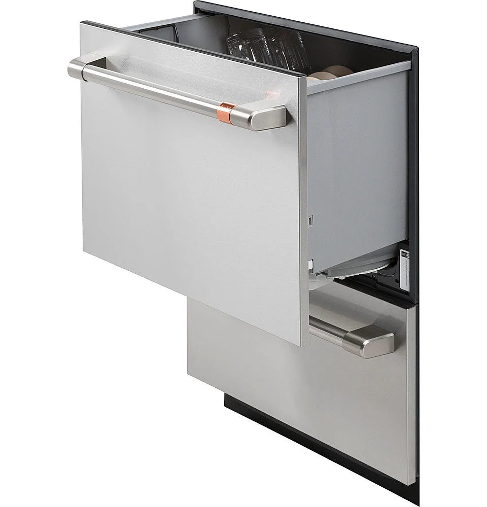 Café 24 Top Control Built-In Double Drawer Dishwasher - Stainless steel