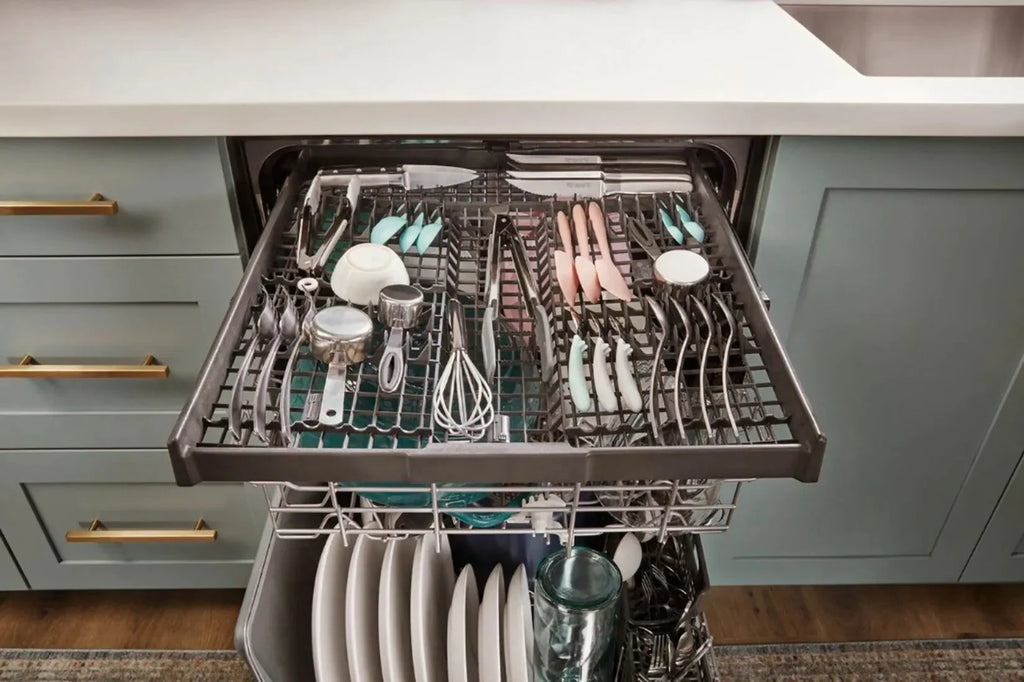 Whirlpool - 24 Top Control Built-In Dishwasher with Stainless Steel Tub, Large Capacity, 3rd Rack, 47 dBA - Black