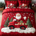 Jolly Holiday Express 3-Piece Quilted Bedding Set NCU0PT2196