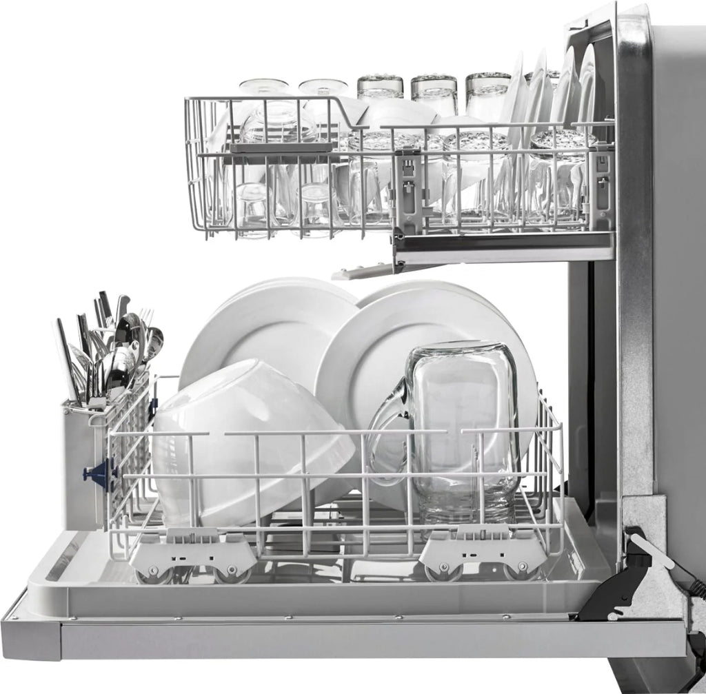 Whirlpool - 24 Tall Tub Built-In Dishwasher - Monochromatic stainless steel
