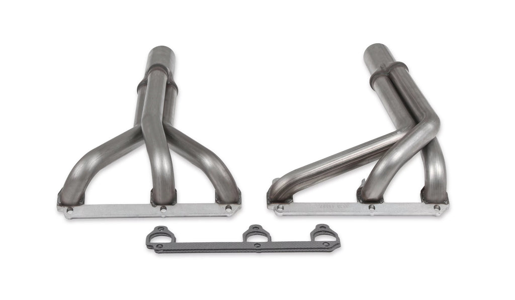 Flowtech 11587FLT Upright Headers 1-1/2 Primary, 20 Long, 27 tall, 2-1/2 x 10 Collector - 409SS Natural Finish