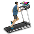 Home Treadmill--Treadmill with 10 HD TV Movie Touchscreen and 3D Virtual Sports Scene, Folding Treadmill with WiFi Connection, Speaker, Wide Belt, Youtube（Silver）