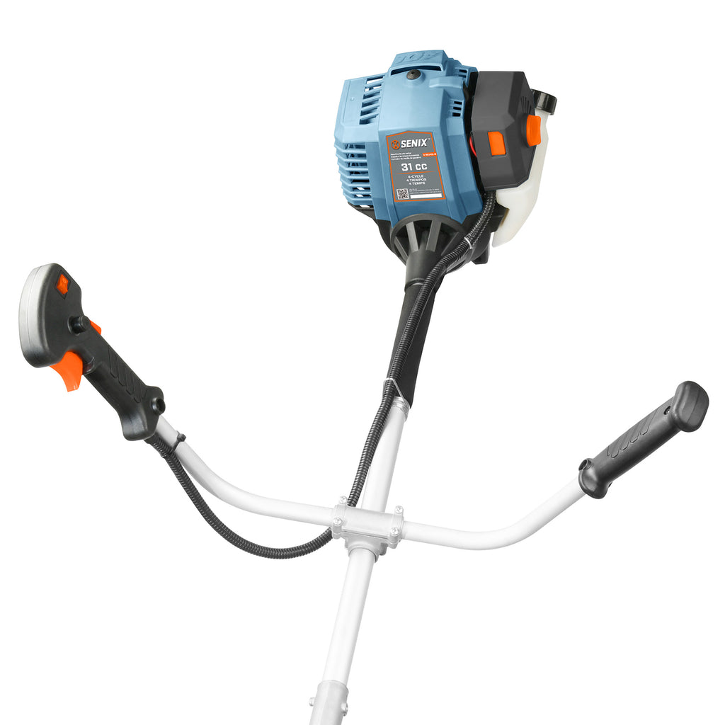 SENIX 31 cc 4-Cycle Gas Powered 10-in Brush Cutter/17.7-in Cutting Swatch, Bump Feed, GTBCU4QL-M