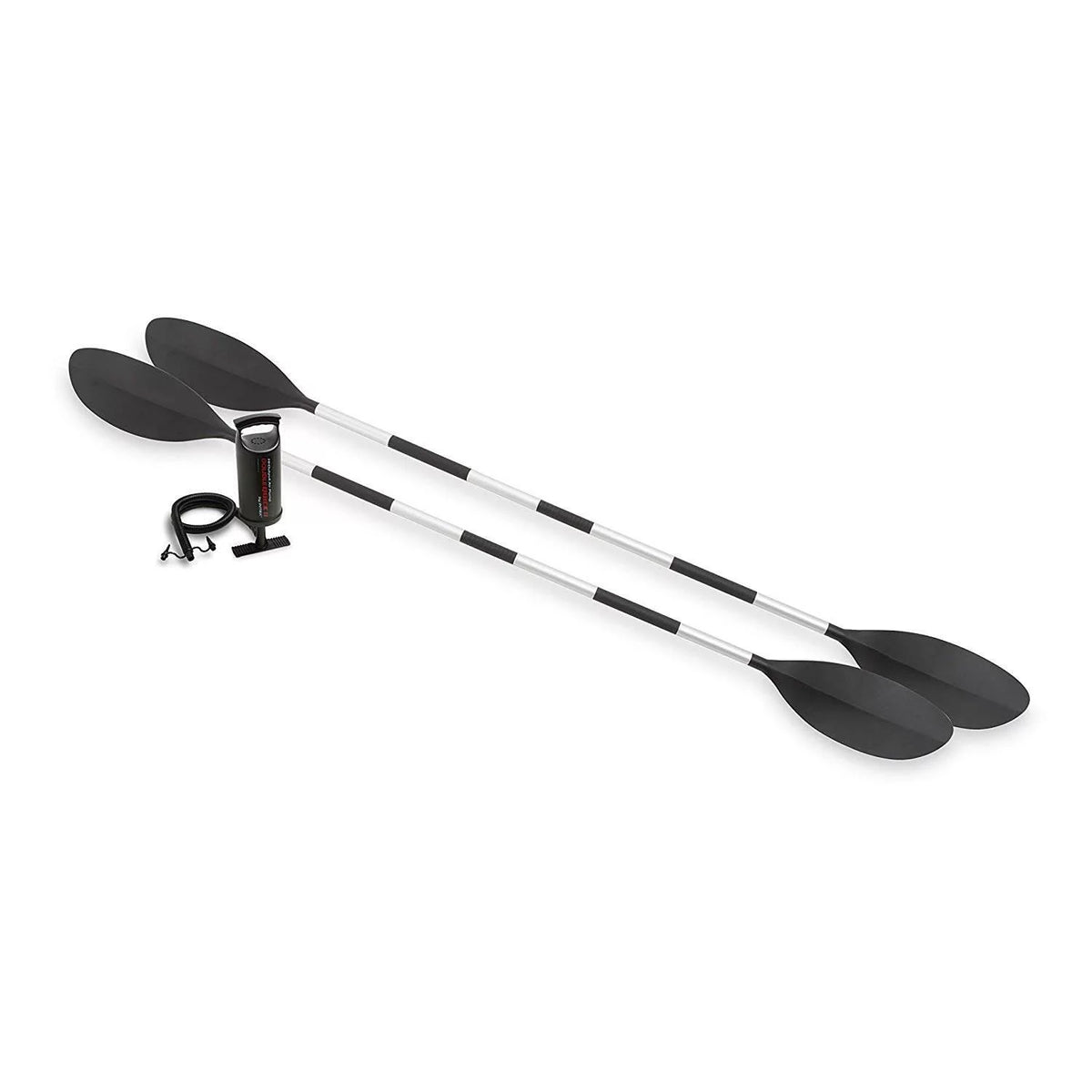 Intex 2-Person Inflatable Kayak with Oars, Pump & 1-Person Inflatable Kayak