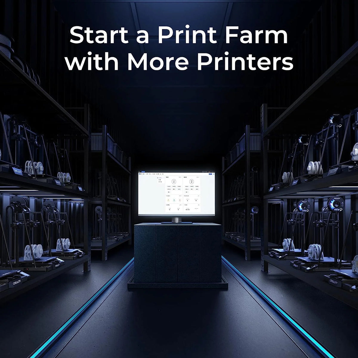 Official Creality CR-M4 FDM 3D Printer with Gift 1KG PETG Filament Sprite Dual-Gear Direct Extruder 300°C Hotend 25-Point CR Touch Auto-Leveling Flexible Fast-Heating Bed 17.71x17.71x18.5in Print Size
