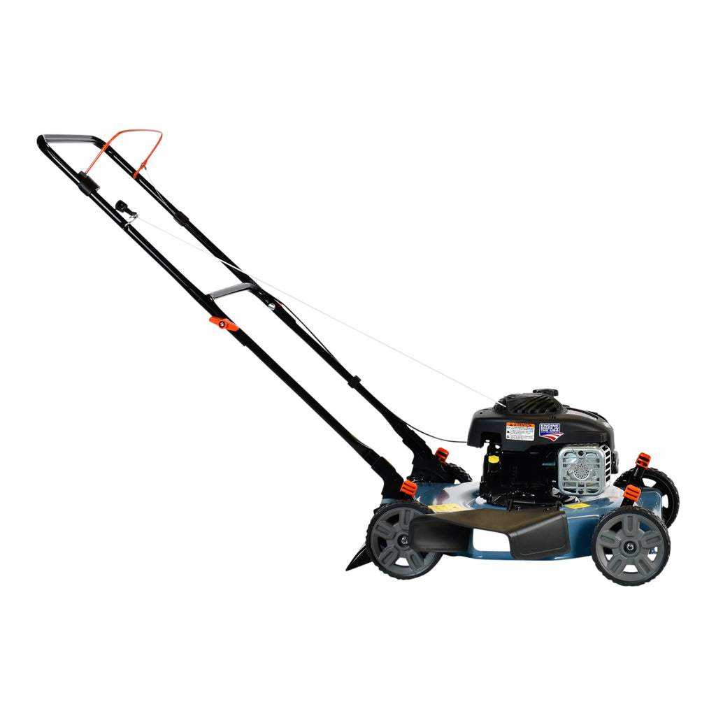 SENIX 20-Inch Gas Lawn Mower, 125 cc 4-Cycle Briggs & Stratton Engine, Push Lawnmower with Side Discharge, 5-Position Height Adjustment, LSPG-L3