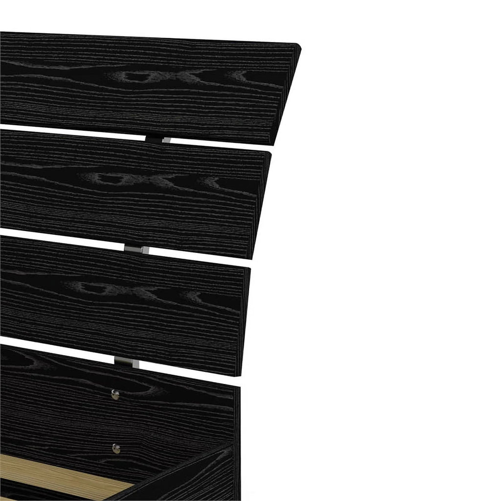 Home Square 2 Piece Furniture Set with Platform Full Bed and 2 Drawer Nightstand