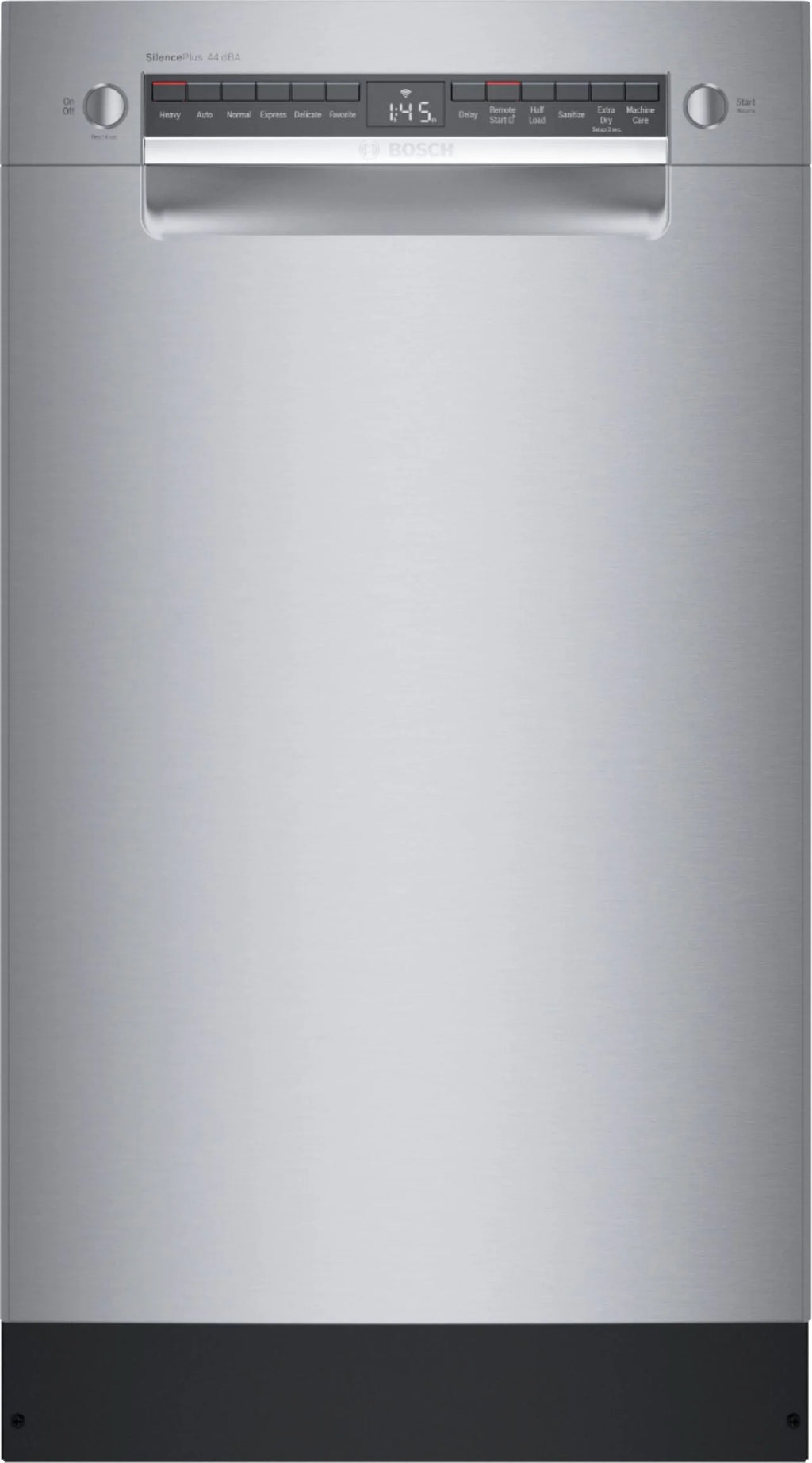 Bosch - 800 Series 18 Front Control Smart Built-In Stainless Steel Tub Dishwasher with 3rd Rack, 44 dBA - Stainless steel