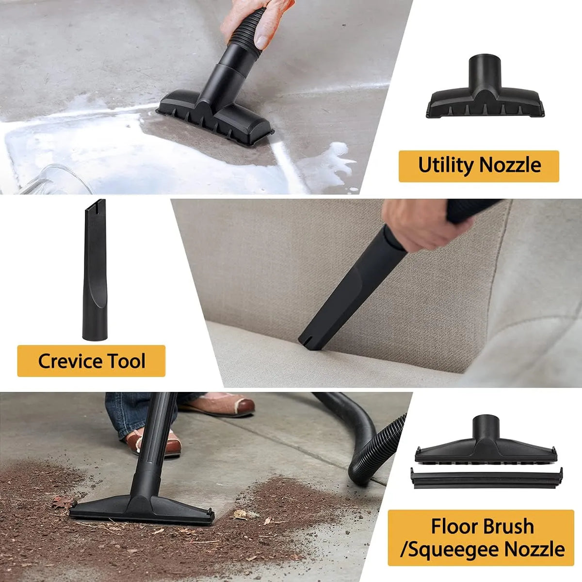 Vacmaster Professional 6 Gallon 4.5 Peak HP Wet/Dry Vacuum with Self-Cleaning Filter System - VDK611PF 0201
