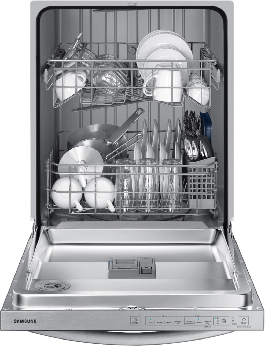 Frigidaire - 24 Front Control Tall Tub Built-In Dishwasher - Stainless steel