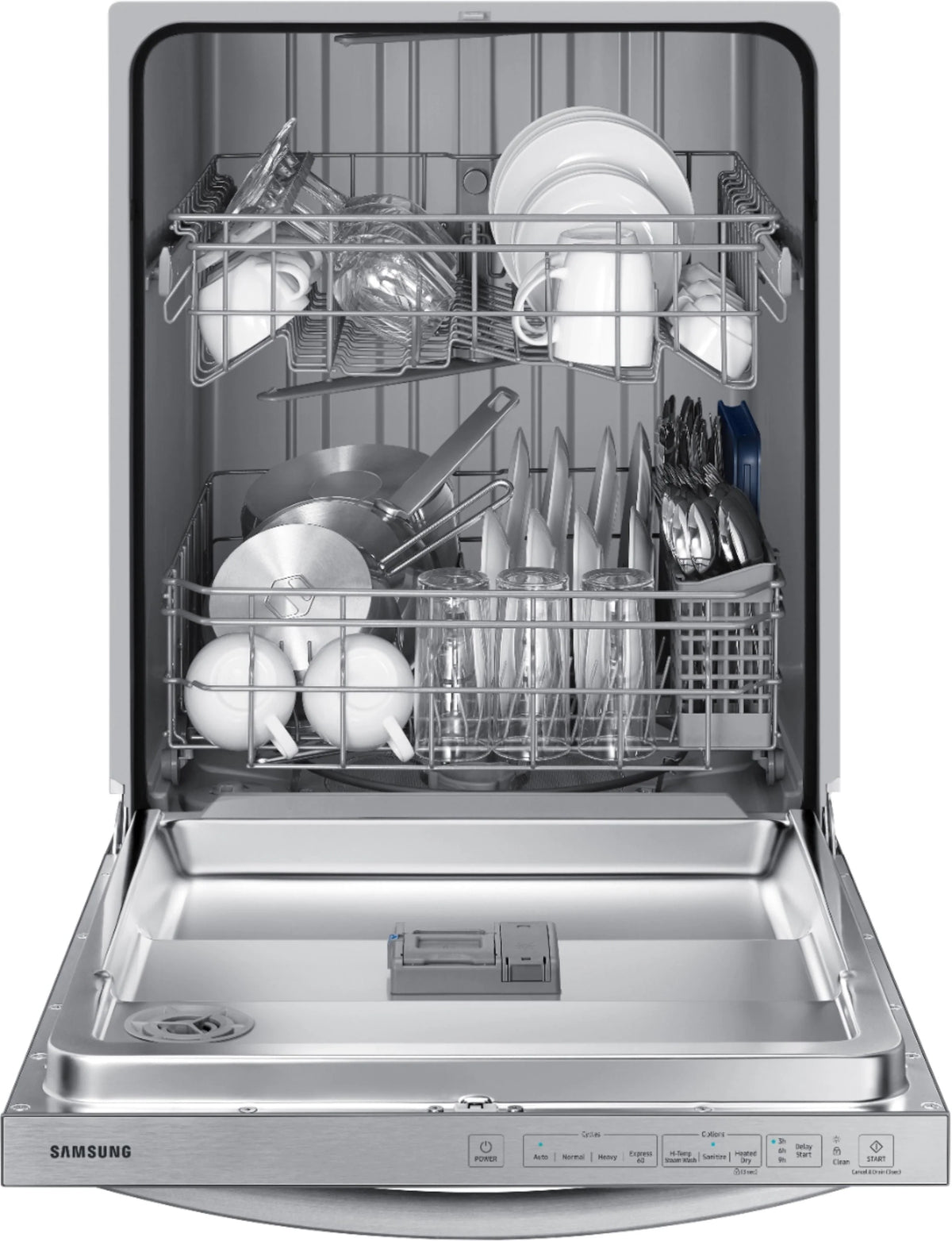 Frigidaire - 24 Front Control Tall Tub Built-In Dishwasher - Stainless steel