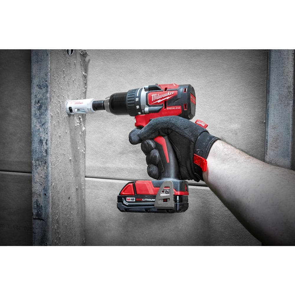 M18 18V Lithium-Ion Brushless Cordless Compact Drill/Impact Combo Kit (2-Tool) W/ (2) 2.0Ah Batteries, Charger & Bag 2892-22CT