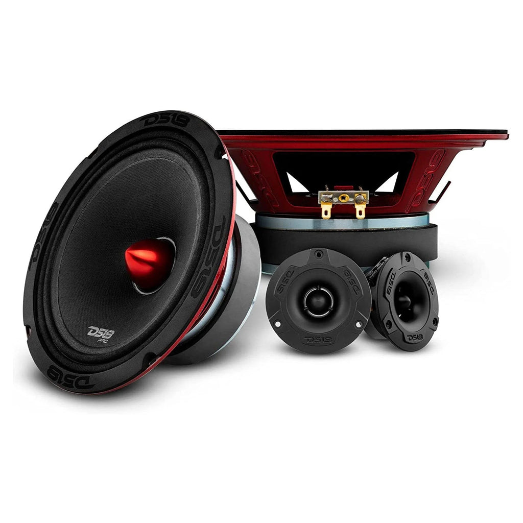 DS18 PRO-X6.4BMPK Mid and High Range Car Door speaker and Tweeter Package (Used)