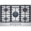 Bosch - 800 Series 30 Built-In Gas Cooktop with 5 burners - Silver