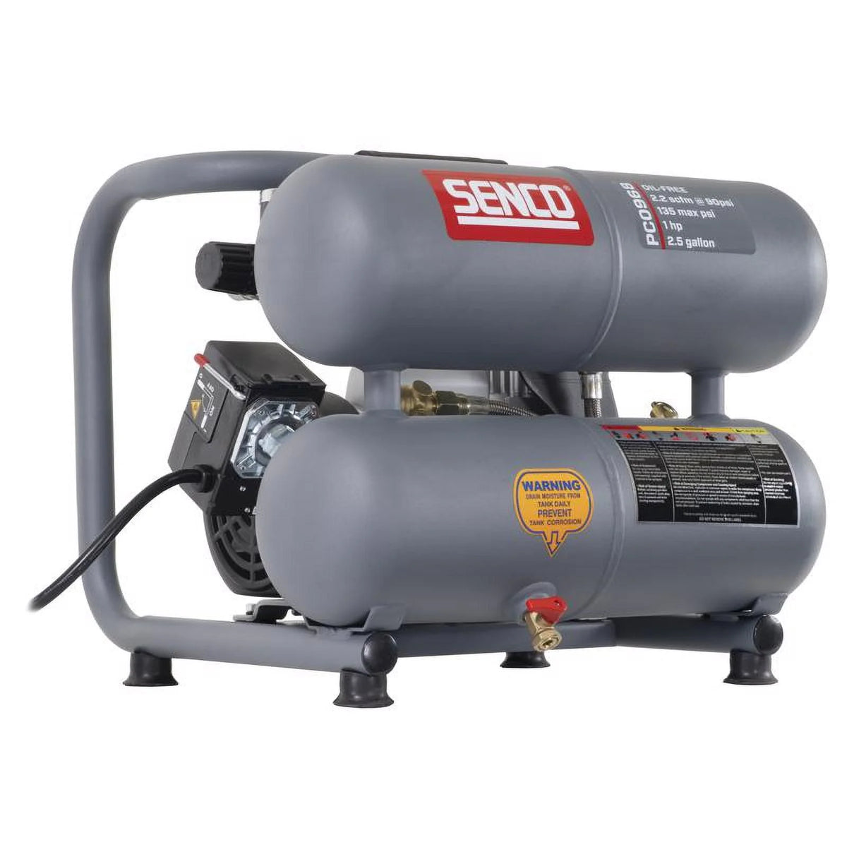 Senco 2.5 Gallon, 1.5HP, 135 PSI Portable Air Compressor