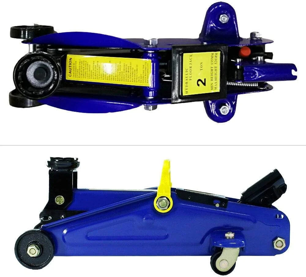 Dayplus 2T Floor Jack Car Trolley Jack Hydraulic Jack Quick Lift Jack with 2pcs Axle Stands 3 Ton