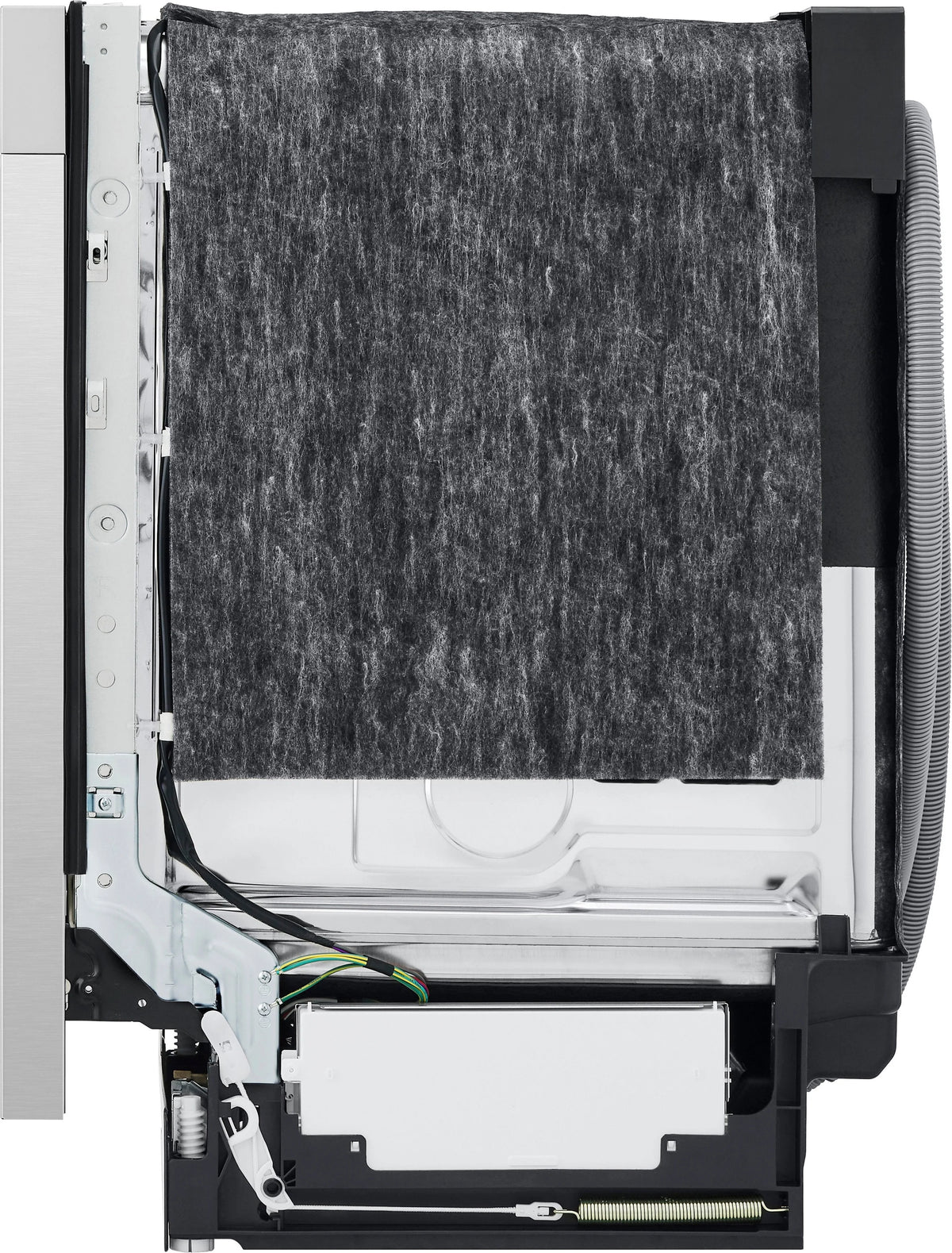 LG - 24 Front-Control Built-In Dishwasher with Stainless Steel Tub, QuadWash, 50 dBa - Stainless steel