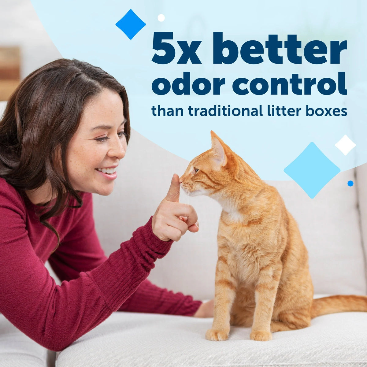 PetSafe ScoopFree Complete Replacement Blue Crystal Litter Tray�� 6-Pack Easy Cleanup with Disposable Tray Includes Leak Protection and Low Tracking Litter