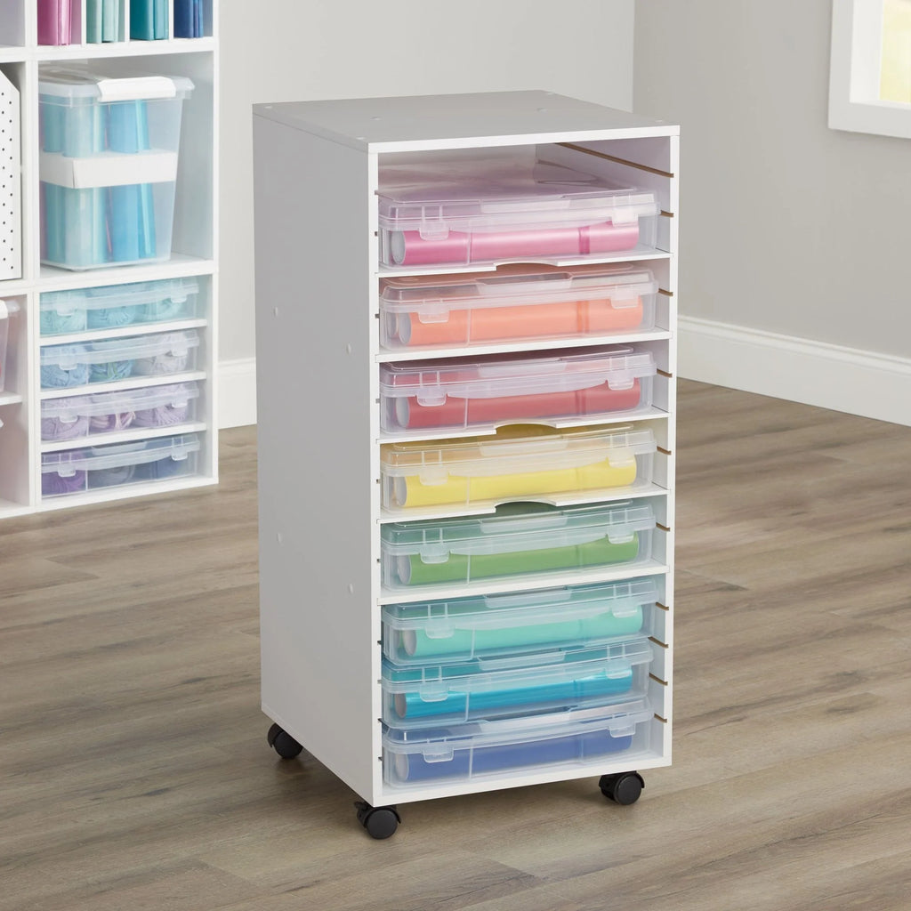Simply Tidy Modular Mobile Panel Tower， White