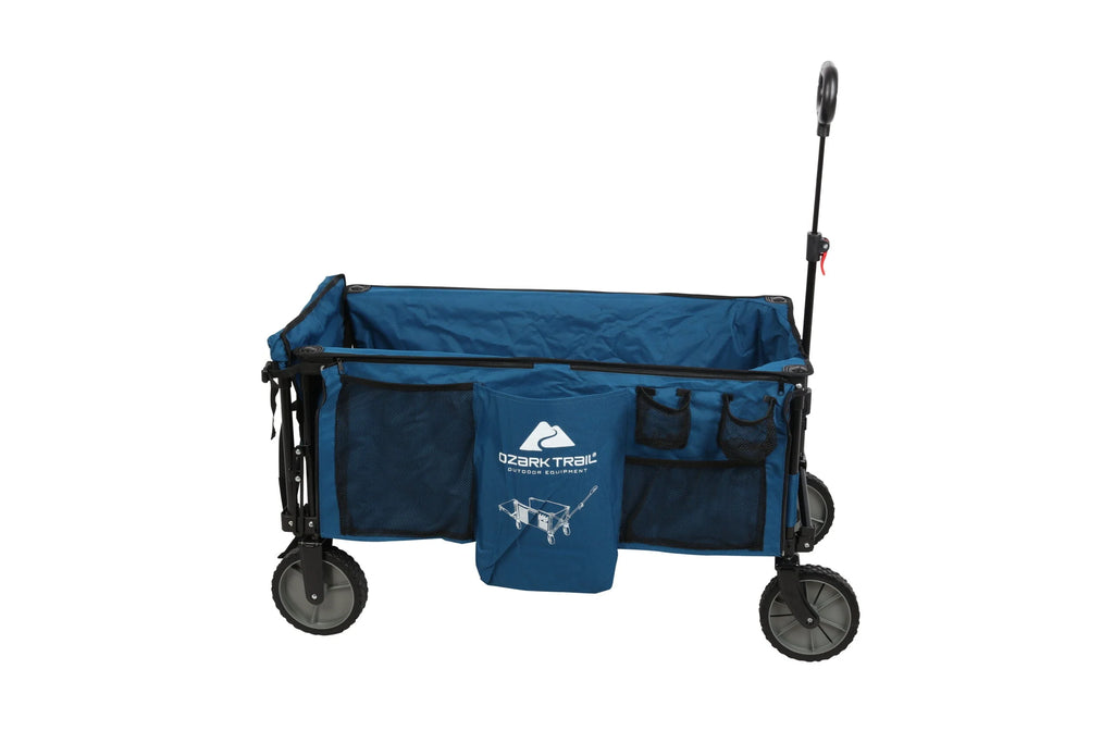 Ozark Trail Quad Folding Camp Wagon with Tailgate�� Blue