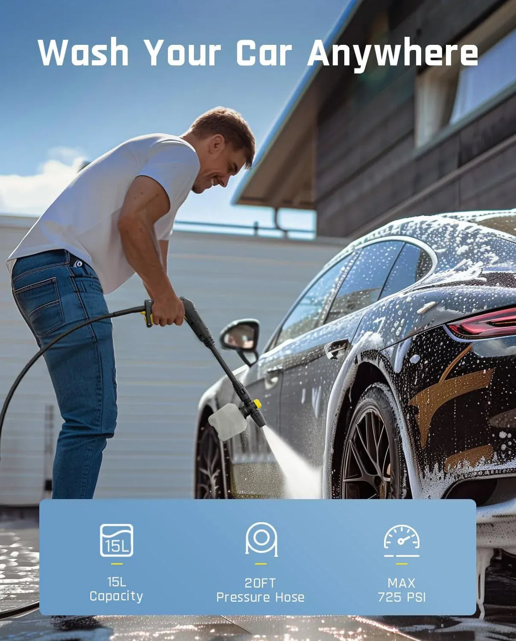 Fanttik NB8 Ultra Cordless Pressure Washer & Fanttik TurboLite W10 APEX External Rotor Brushless Motor Mini Chainsaw Cordless
