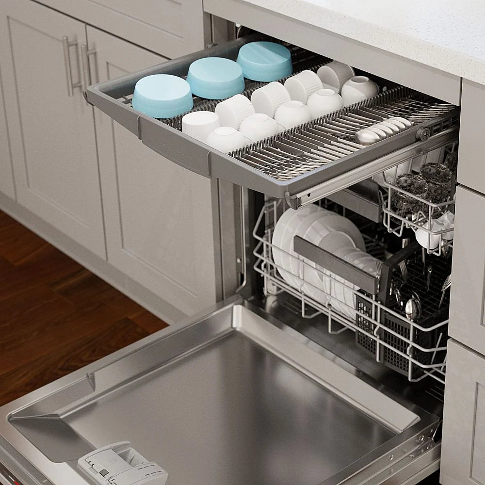 Bosch - 800 Series 24 Top Control Smart Built-In Dishwasher with 3rd Rack and 42 dBA - Custom Panel Ready