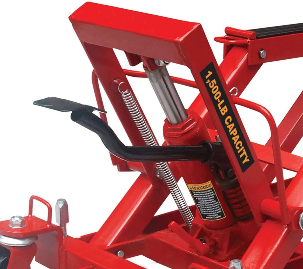 Big Red Hydraulic Powersports Lift Jack (Motorcycle, ATV, UTV, Snowmobile): 3/4 Ton (1,500 lb) Capacity,Red,W6407