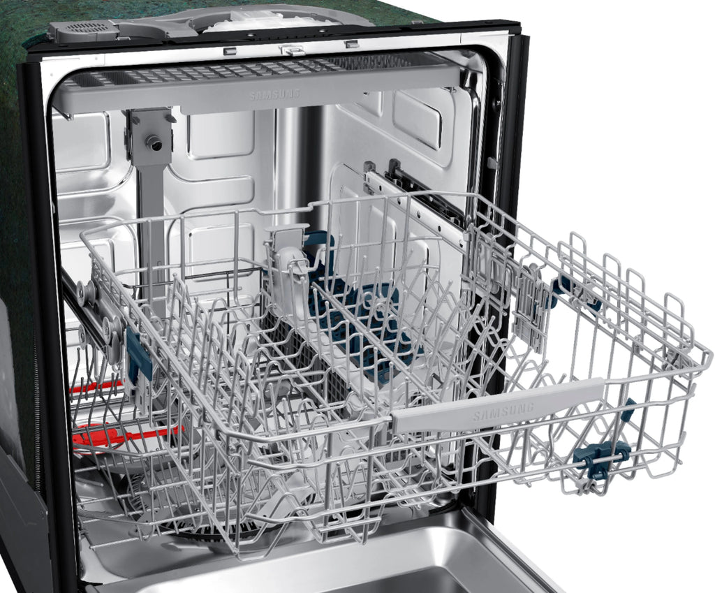 Samsung - StormWash 24 Top Control Built-In Dishwasher with AutoRelease Dry, 3rd Rack, 48 dBA - Stainless steel