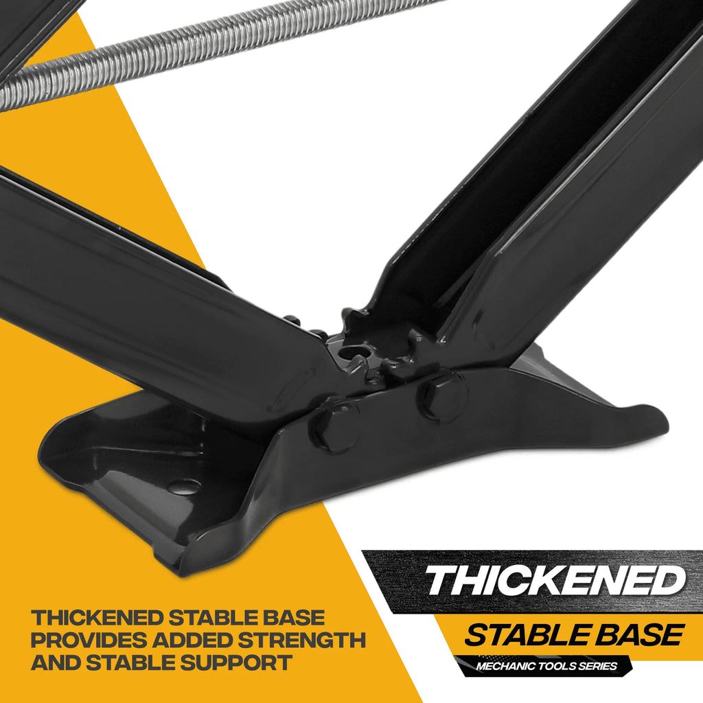 Magshion 2.5 Ton Scissor Jack Set of 4, 5000lbs Heavy Duty Car Jack Lift Kit with Handle, RV Trailer Stabilizer Leveling Scissor Jacks Set, Black