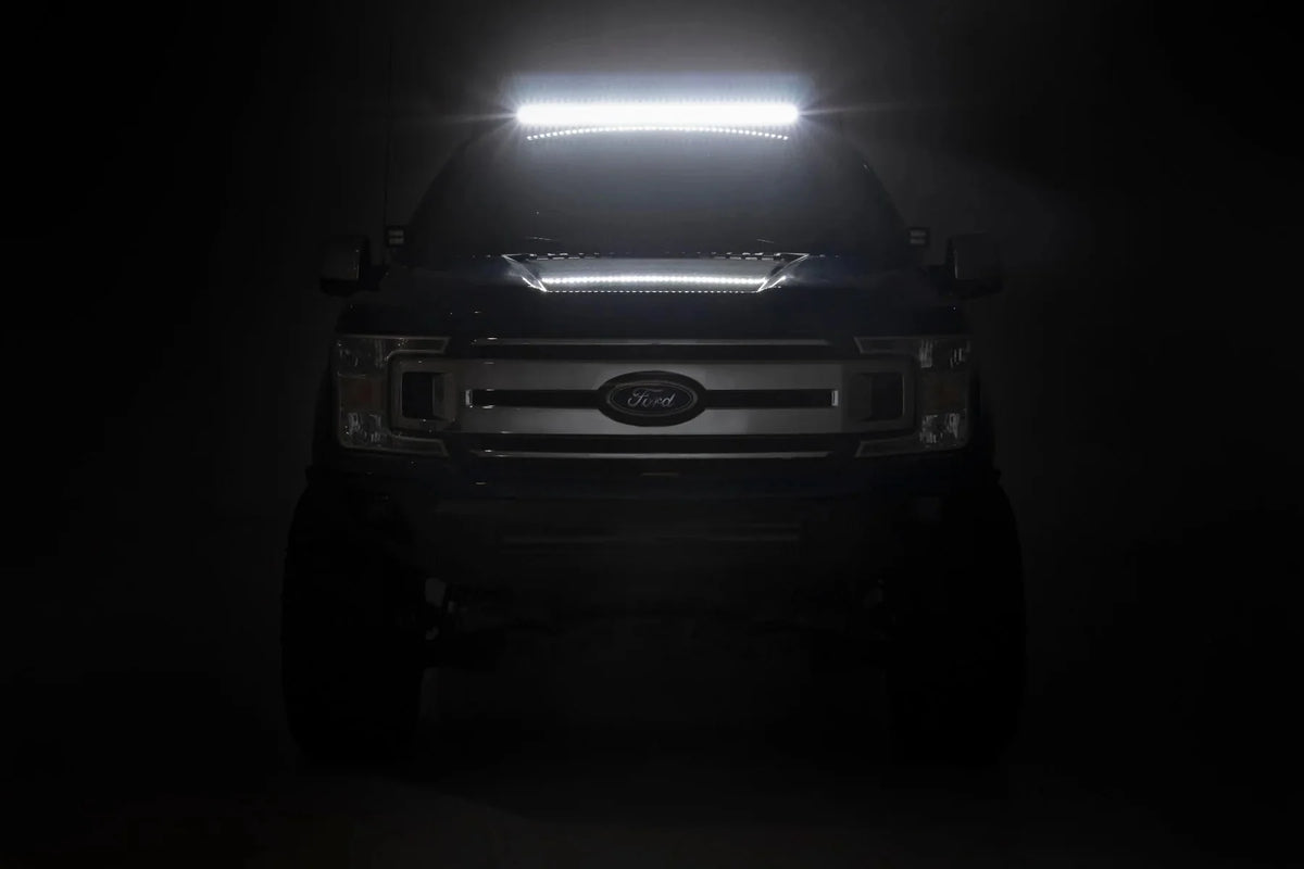 Rough Country Roof Rack System w/40 Front Facing LED for 15-18 F-150 - 51021 Fits select: 2015-2016,2017-2018 FORD F150