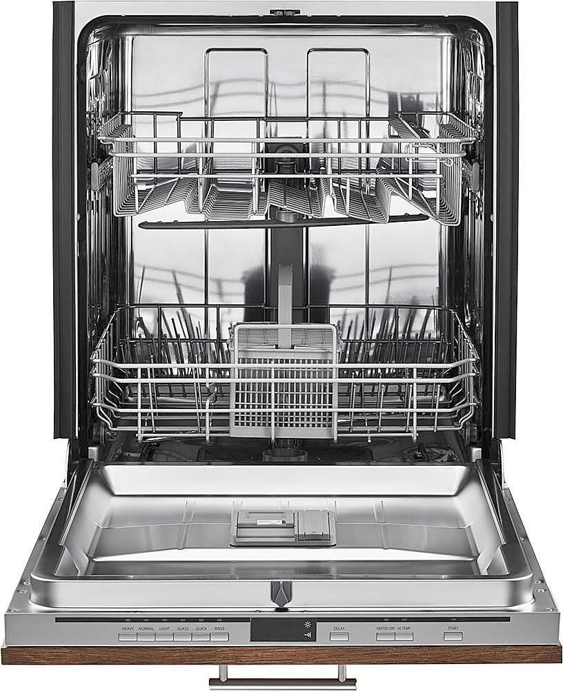 Whirlpool - 24 Front Control Built-In Dishwasher with Stainless Steel Tub - Custom Panel Ready