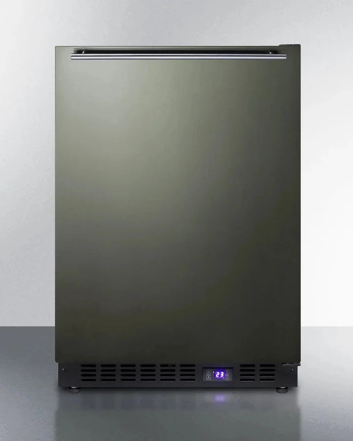 24 Wide Built-In All-Freezer, Black Stainless Steel