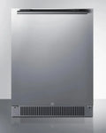 24 Wide Built-In Outdoor All-Refrigerator, Stainless Steel, LHD