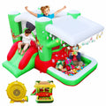 Track 7 Inflatable Bounce House for Kids, 80 x 91 x 55in, Christmas Slide Inflatable Bouncer with Blower, Slide, Jumping, Outdoor and Indoor, for Kids Aged 3+