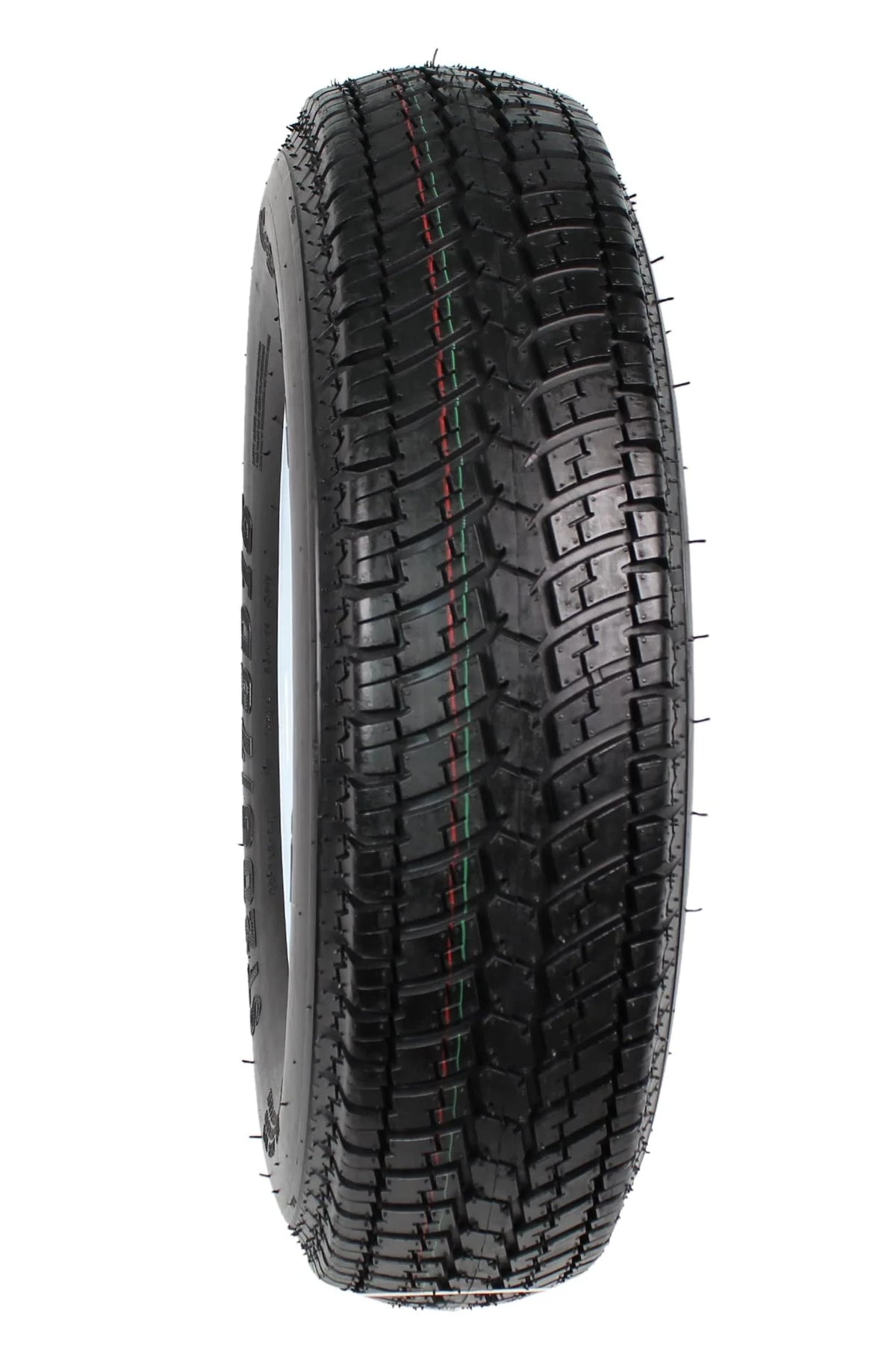 2-Pk Trailer Tire Rim ST205/75D15 15 in. Load C 5 Lug White Spoke Wheel