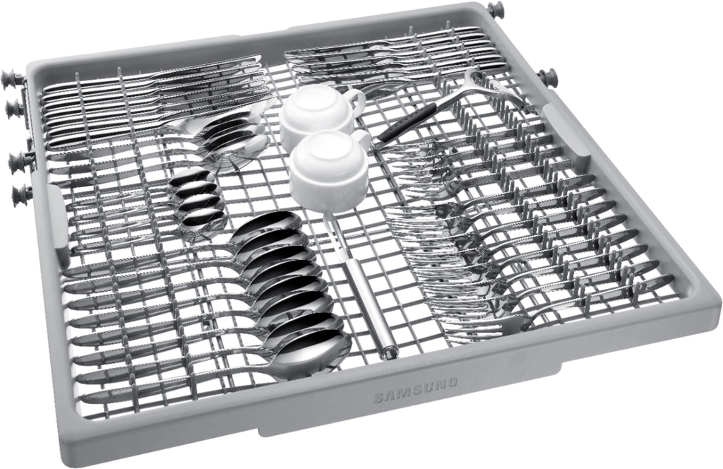 Samsung - StormWash 24 Top Control Built-In Dishwasher with AutoRelease Dry, 3rd Rack, 48 dBA - Stainless steel