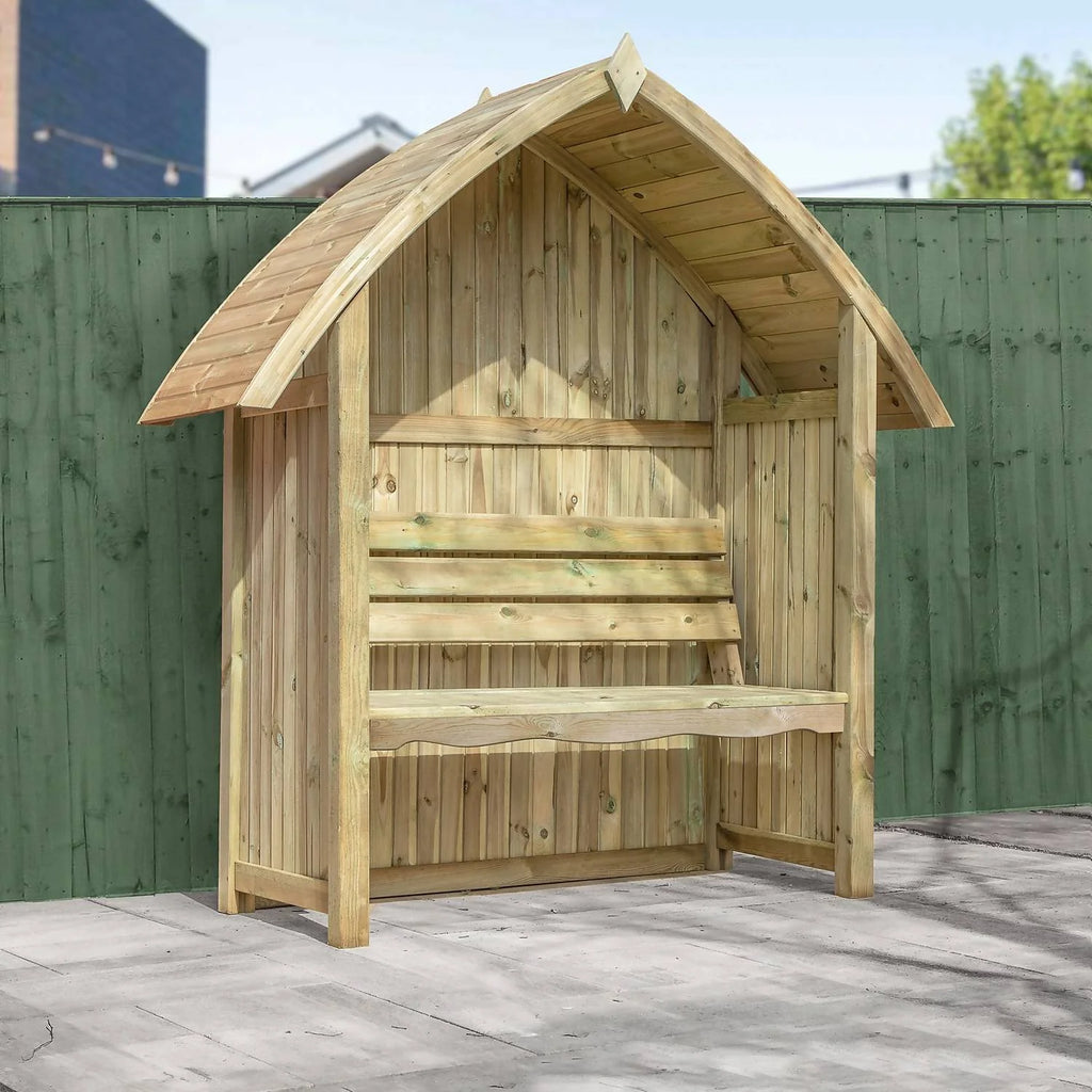 Mercia Arch Top Seated Arbour