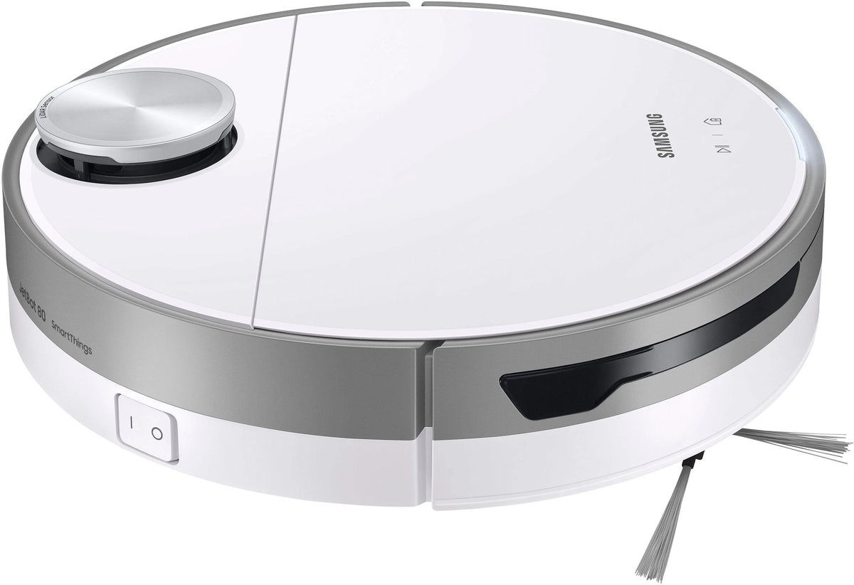 Samsung - Jet Bot+ Robot Vacuum with Clean Station - White